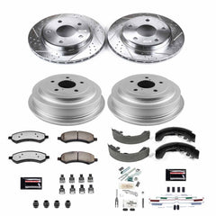 Power Stop K15254DK-36 Z36 Severe-Duty Truck And Tow 1-Click Front And Rear Brake Kit for 2005-2010 Dodge Dakota product image
