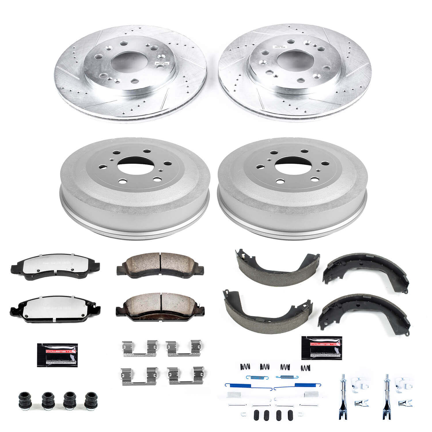Power Stop K15263DK-36 Z36 Severe-Duty Truck And Tow 1-Click Front And Rear Brake Kit for 2009-2013 Chevrolet Silverado 1500 Rear Drum product image