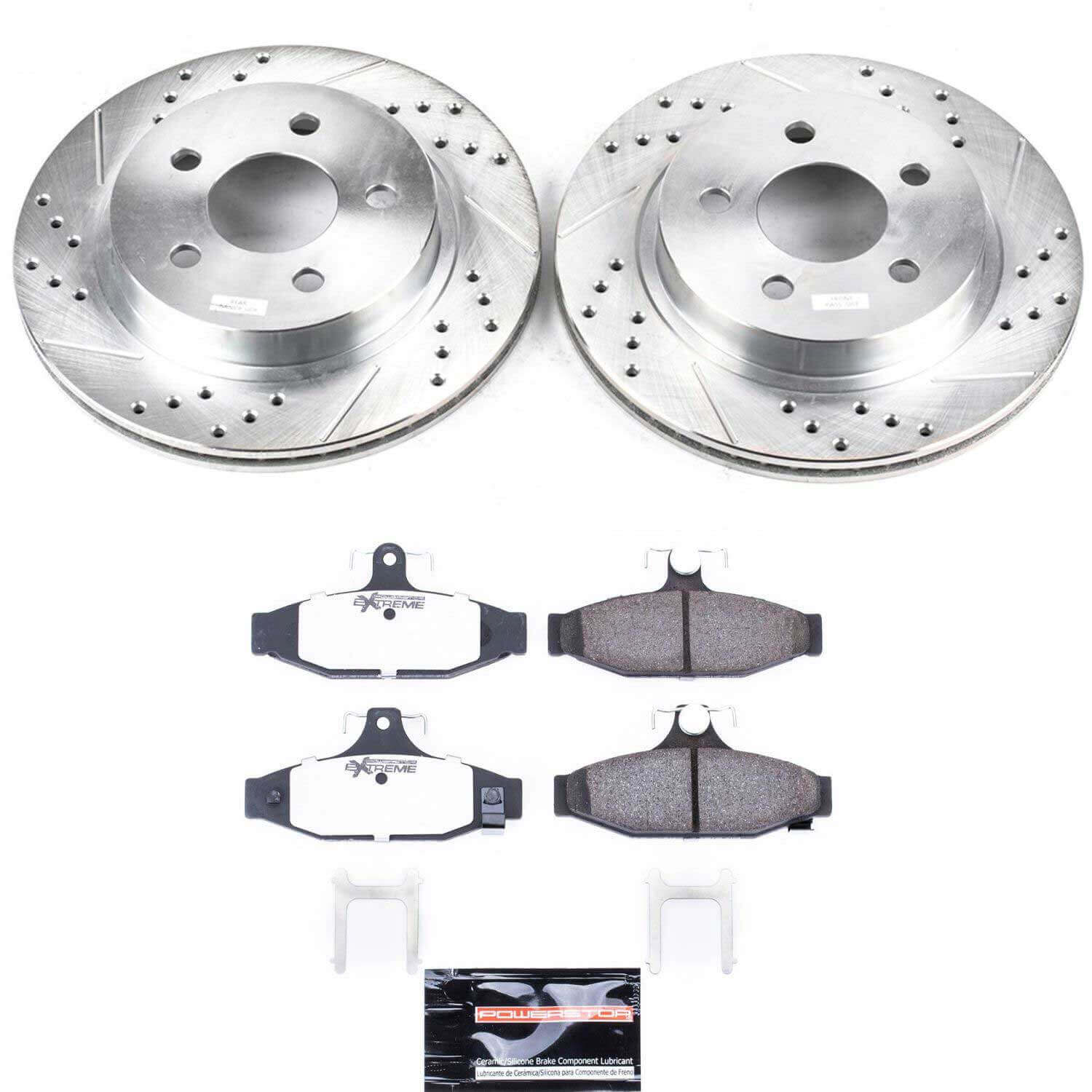 Power Stop K1531-26 Z26 Extreme Street Warrior 1-Click Brake Kit (Rear) for 1993-1997 Chevrolet Camaro product image
