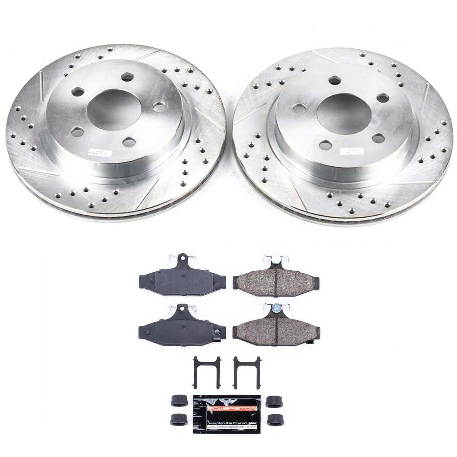 Power Stop K1531 - Z23 Evolution Sport Performance 1-Click Brake Kit With Hardware (Rear)