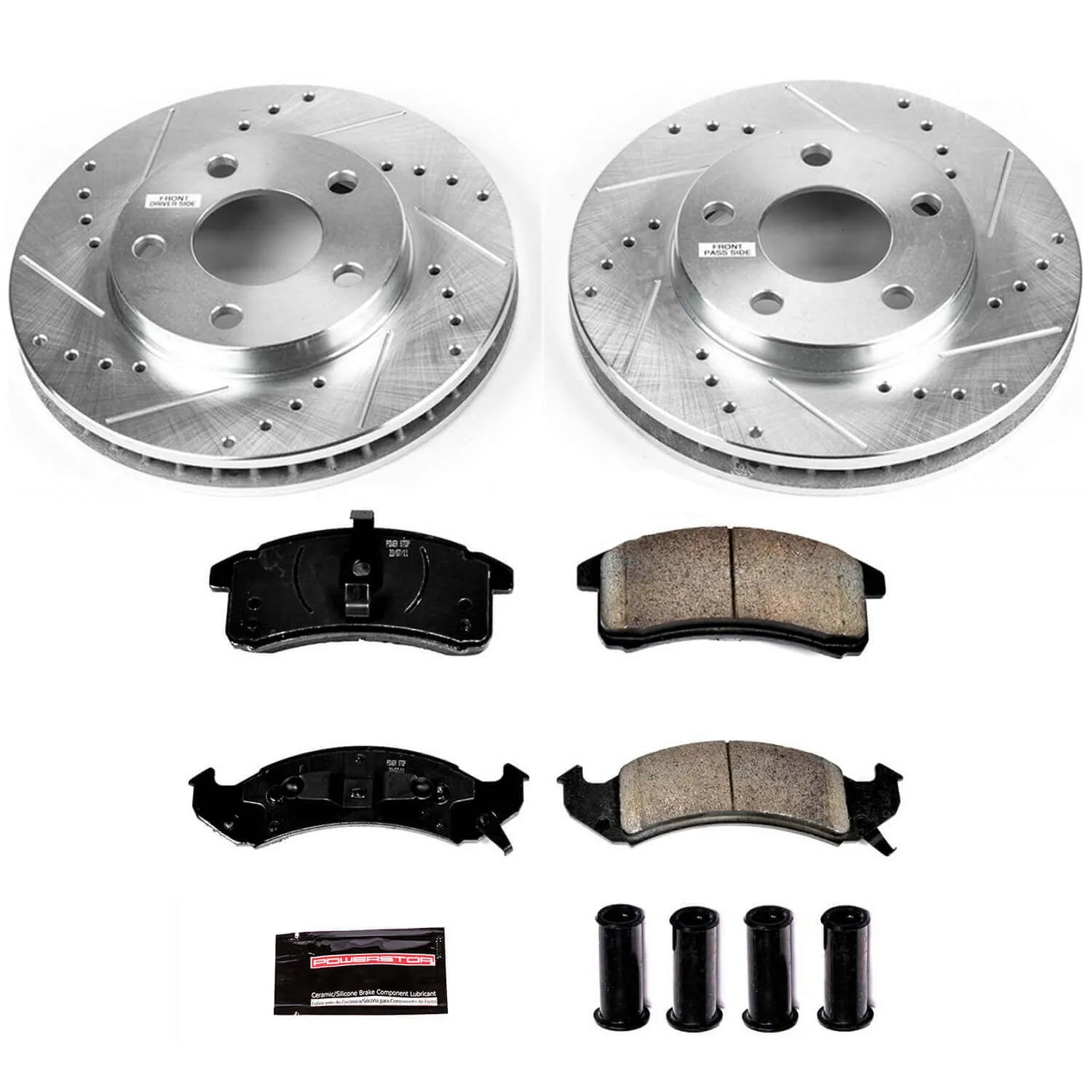 Power Stop K1532 - Z23 Evolution Sport Performance 1-Click Brake Kit With Hardware (Front)