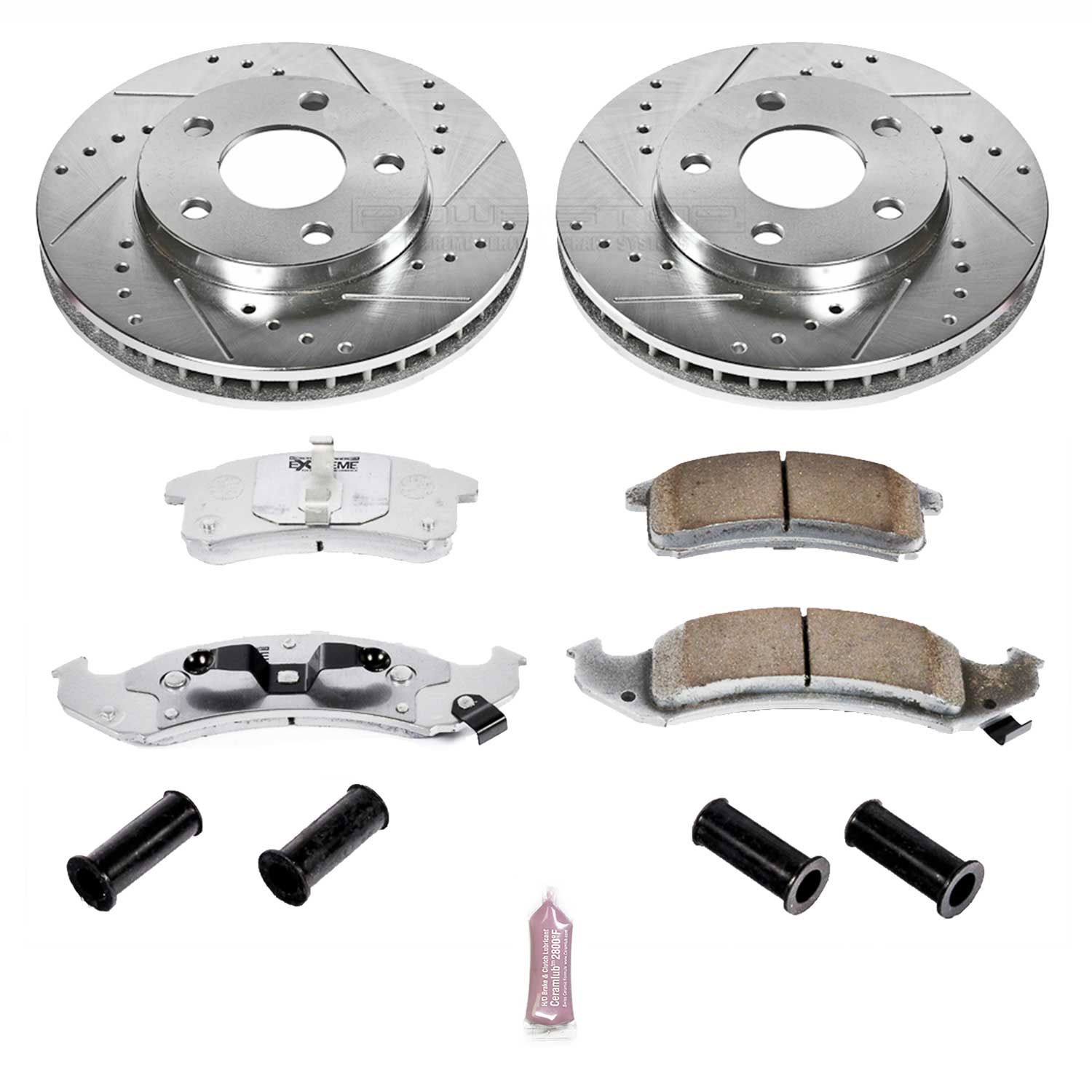Power Stop K1534-26 Z26 Extreme Street Warrior 1-Click Brake Kit (Front) for 1994-1999 Buick Lesabre product image