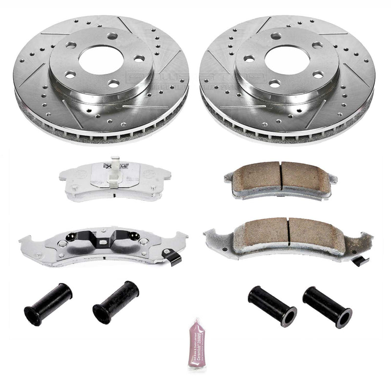 Power Stop K1534-26 Z26 Extreme Street Warrior 1-Click Brake Kit (Front) for 1994-1999 Buick Lesabre product image