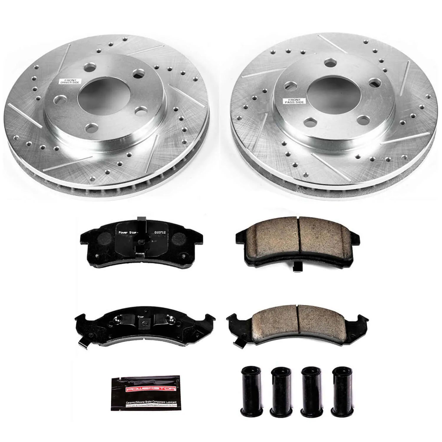 Power Stop K1534 - Z23 Evolution Sport Performance 1-Click Brake Kit With Hardware (Front)