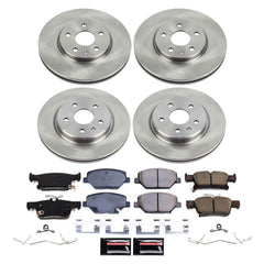 Power Stop K15496DK-36 - Front And Rear Z36 Severe-Duty Truck And Tow 1-Click Pad And Rotor Kit With Drum And Brake Shoes vehicle fitment brake part