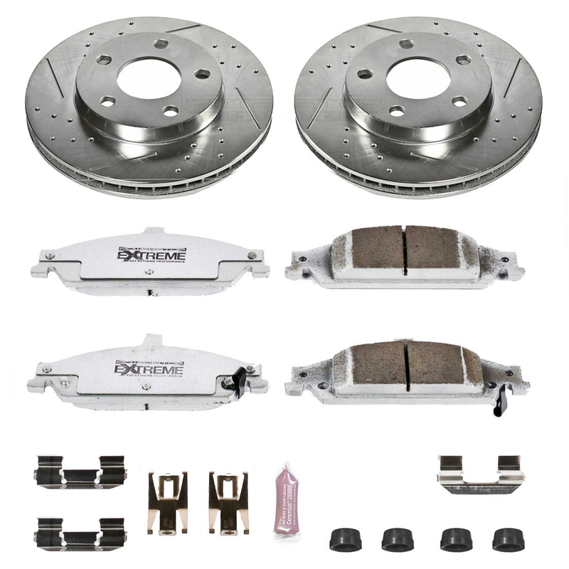 Power Stop K1551-26 Z26 Extreme Street Warrior 1-Click Brake Kit (Front) for 1997-2005 Chevrolet Classic product image
