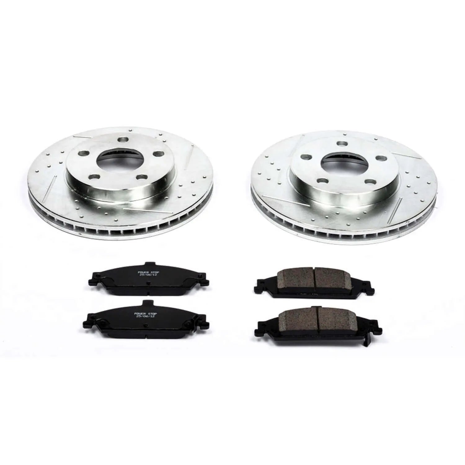 Power Stop K1551 - Z23 Evolution Sport Performance 1-Click Brake Kit With Hardware (Front)
