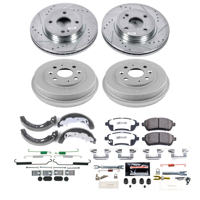 Power Stop K15529DK-26 Front And Rear Z26 Extreme Street Warrior 1-Click Pad And Rotor Kit for 2011-2014 Mazda 2 product image