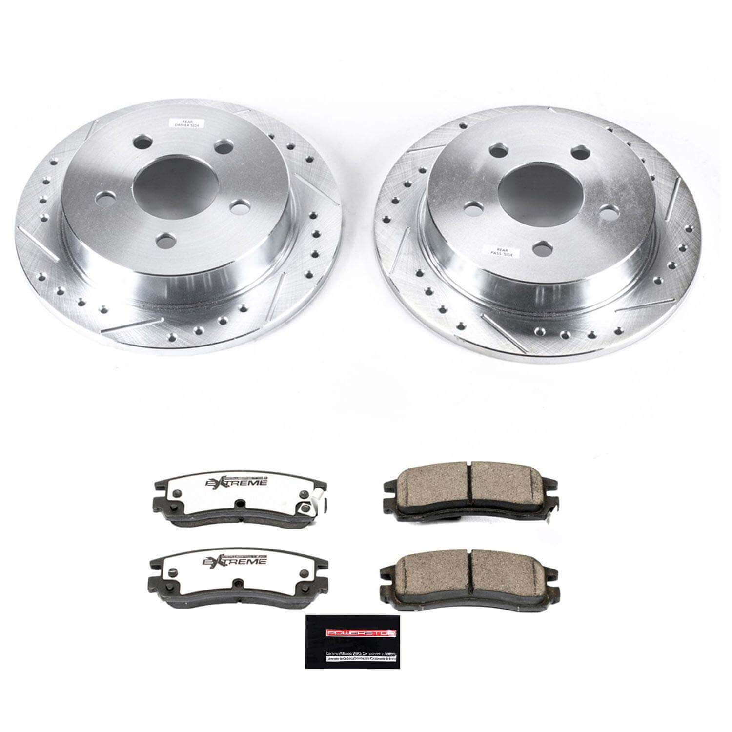 Power Stop K1558-26 Z26 Extreme Street Warrior 1-Click Brake Kit (Rear) for 1997-2005 Buick Century product image