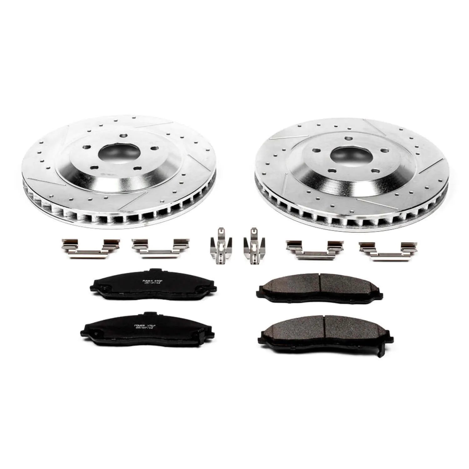 Power Stop K1559 - Z23 Evolution Sport Performance 1-Click Brake Kit With Hardware (Front)
