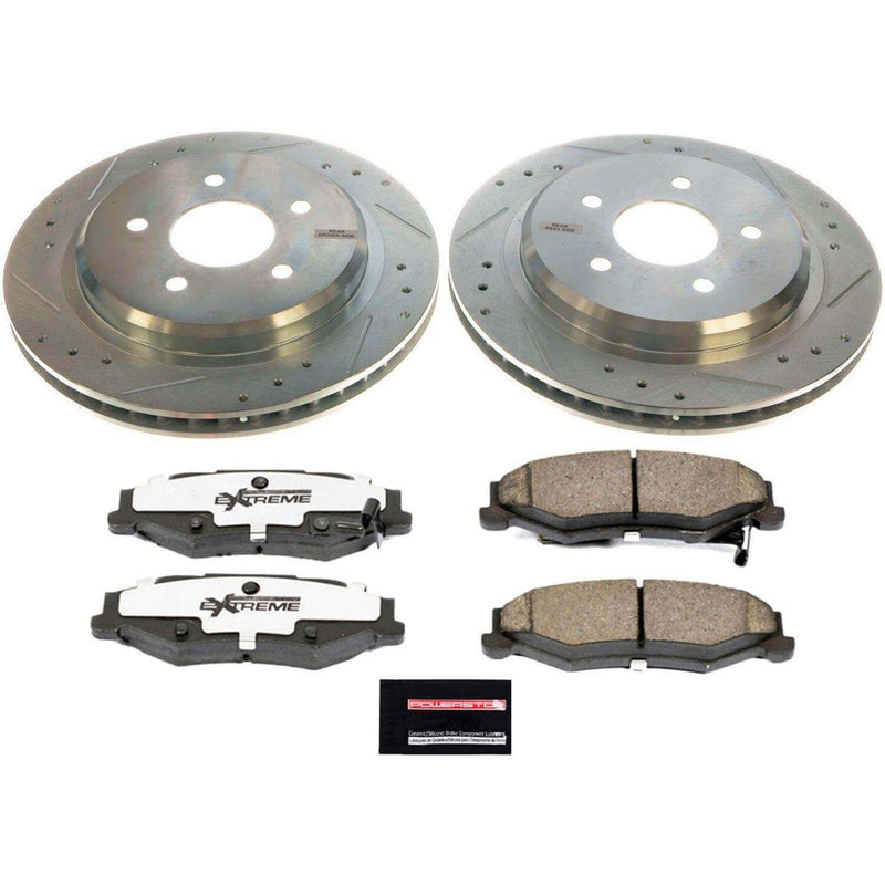 Power Stop K1563-26 Z26 Extreme Street Warrior 1-Click Brake Kit (Rear) for 1997-2013 Cadillac Xlr product image