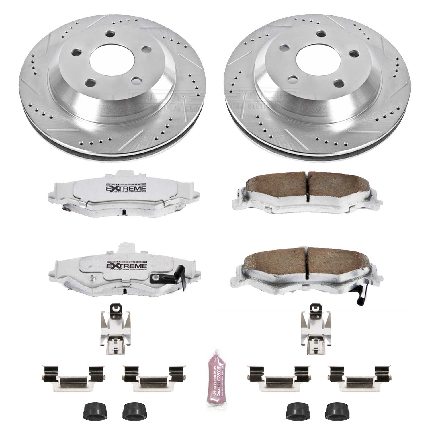 Power Stop K1568-26 Z26 Extreme Street Warrior 1-Click Brake Kit (Rear) for 1998-2002 Chevrolet Camaro product image