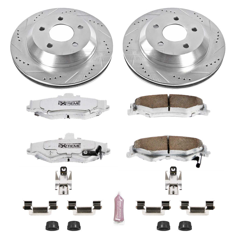 Power Stop K1568-26 Z26 Extreme Street Warrior 1-Click Brake Kit (Rear) for 1998-2002 Chevrolet Camaro product image