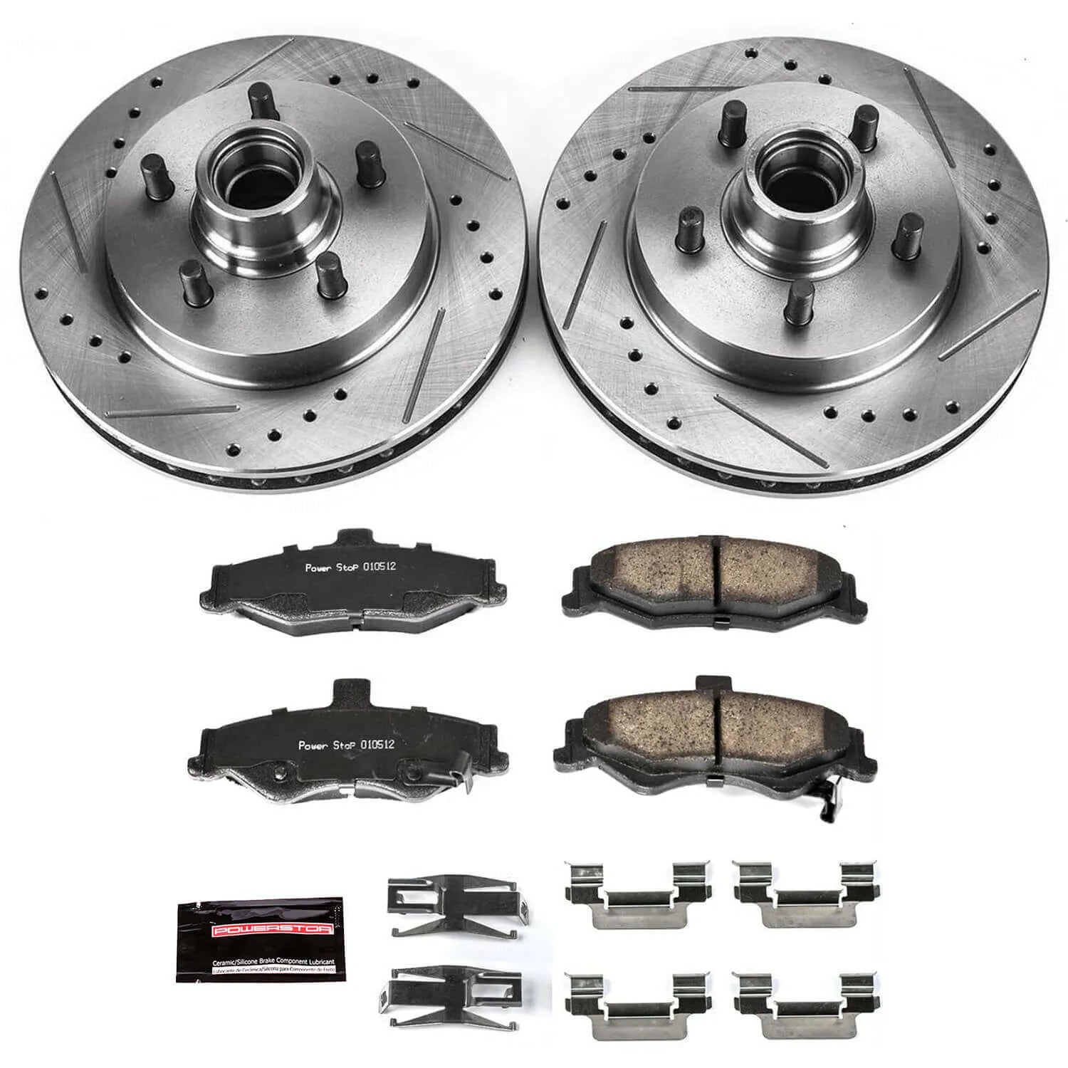 Power Stop K1568 - Z23 Evolution Sport Performance 1-Click Brake Kit With Hardware (Rear)