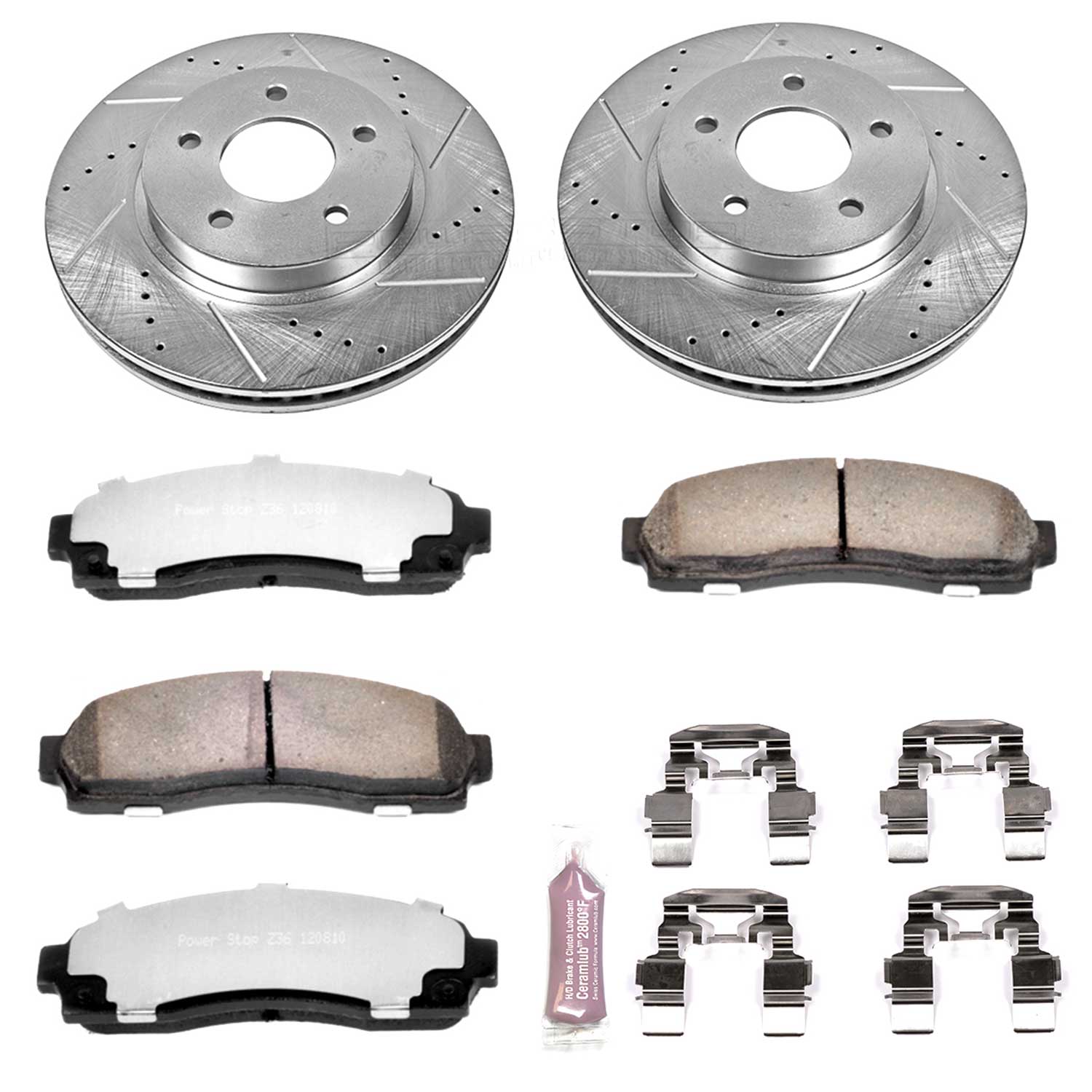 Power Stop K1576-36 Z36 Severe-Duty Truck And Tow 1-Click Brake Kit (Front) for 2002-2007 Chevrolet Equinox product image