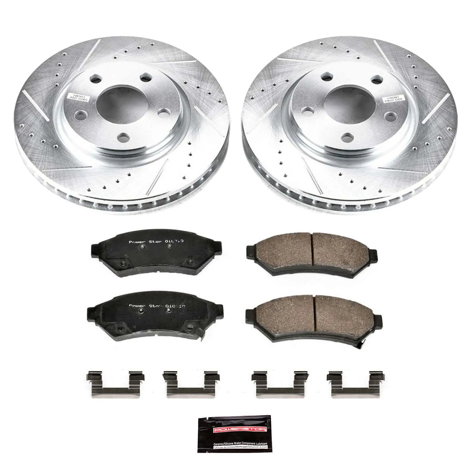 Power Stop K1588 - Z23 Evolution Sport Performance 1-Click Brake Kit With Hardware (Front)