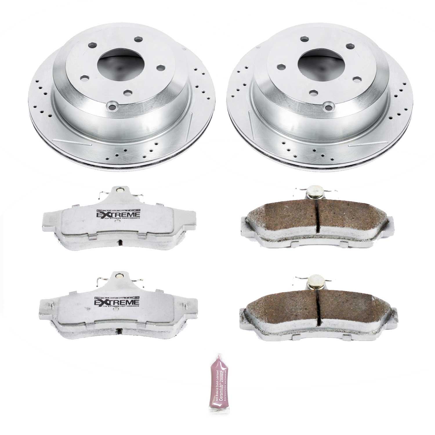 Power Stop K1601-26 Z26 Extreme Street Warrior 1-Click Brake Kit (Rear) for 2005-2006 Pontiac Gto product image