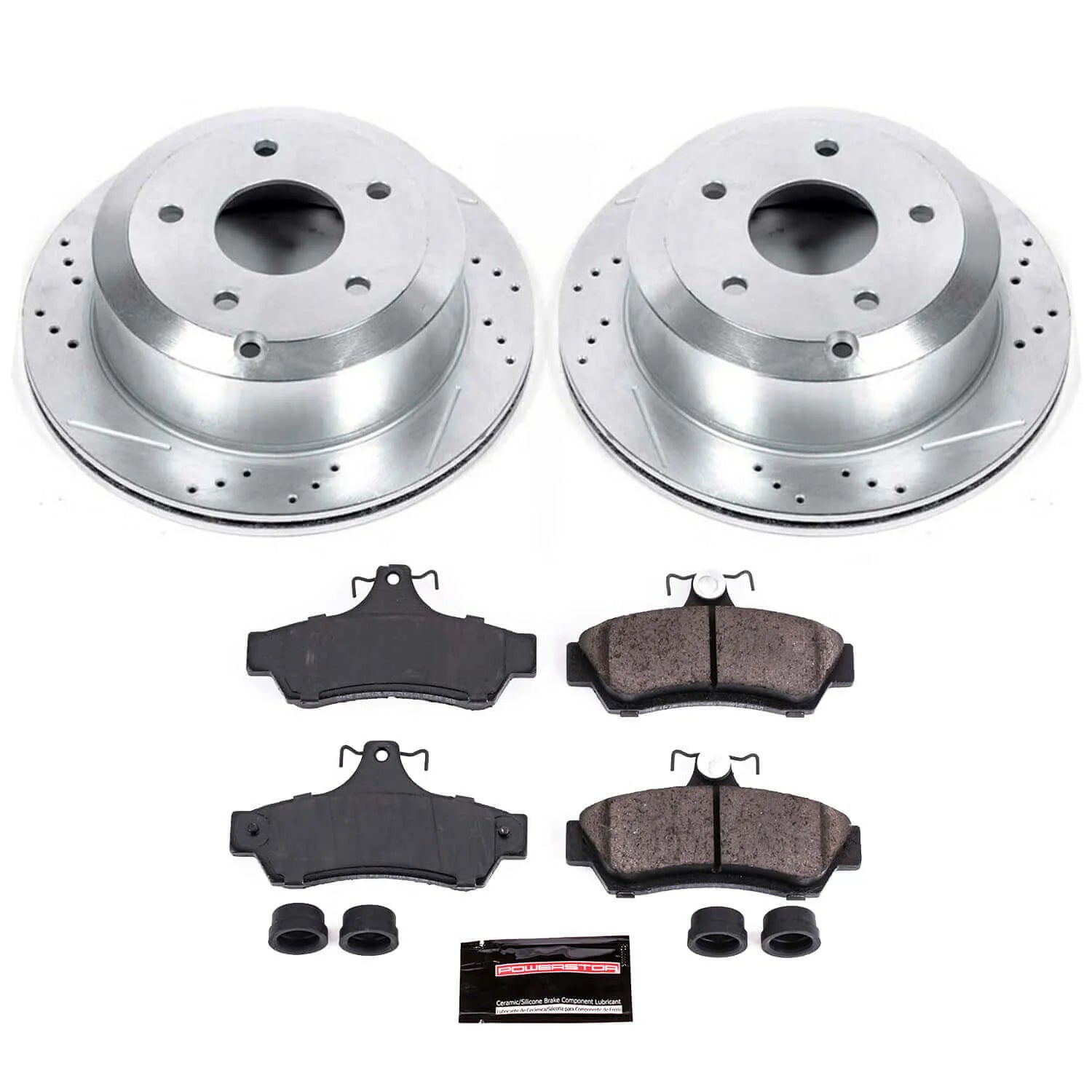 Power Stop K1601 - Z23 Evolution Sport Performance 1-Click Brake Kit With Hardware (Rear)