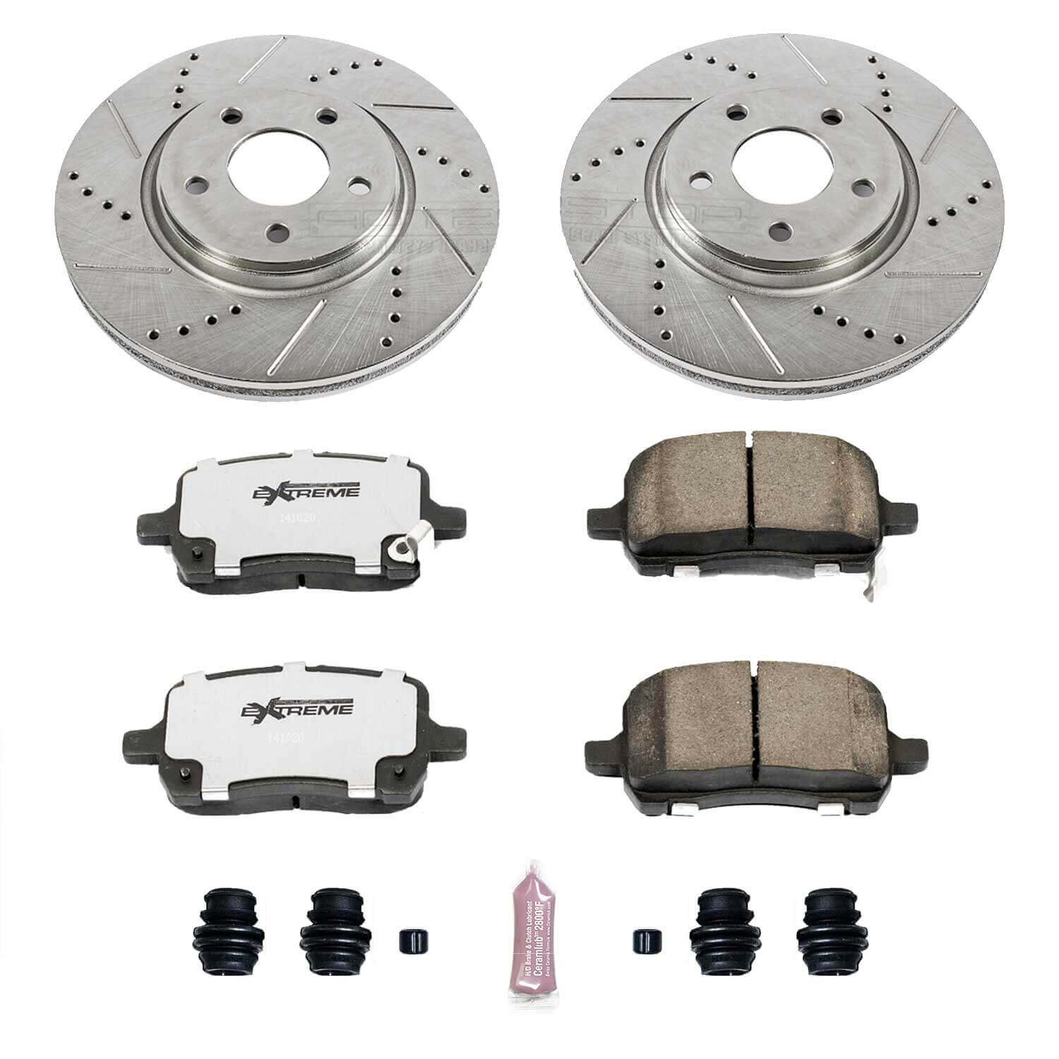 Power Stop K1610-26 - Z26 Extreme Street Warrior 1-Click Brake Kit (Front) vehicle fitment brake part