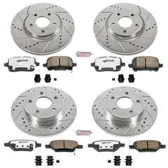 Power Stop K1612-26 - Z26 Extreme Street Warrior 1-Click Brake Kit (Front And Rear) vehicle fitment brake part
