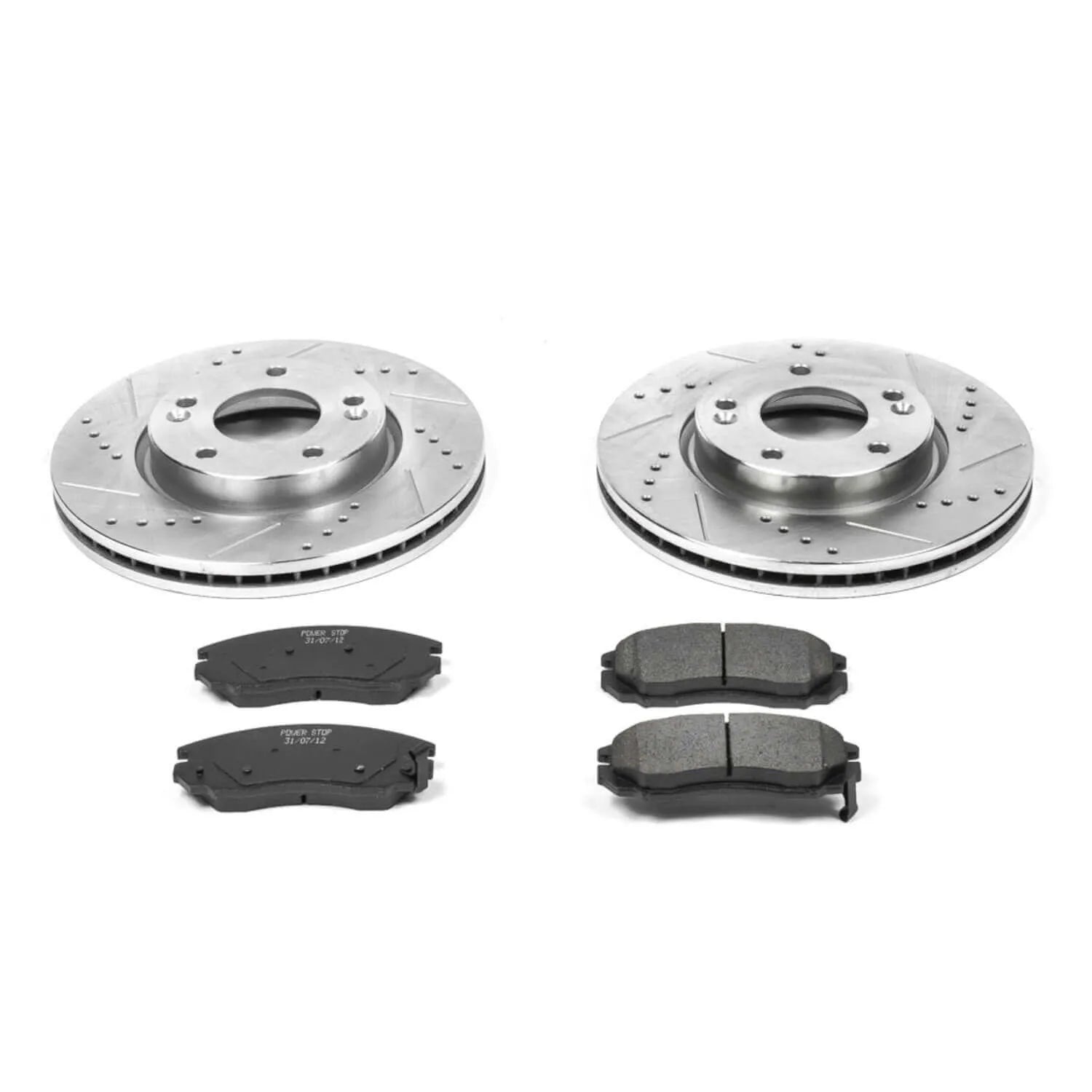 Power Stop K163 - Z23 Evolution Sport Performance 1-Click Brake Kit With Hardware (Front)