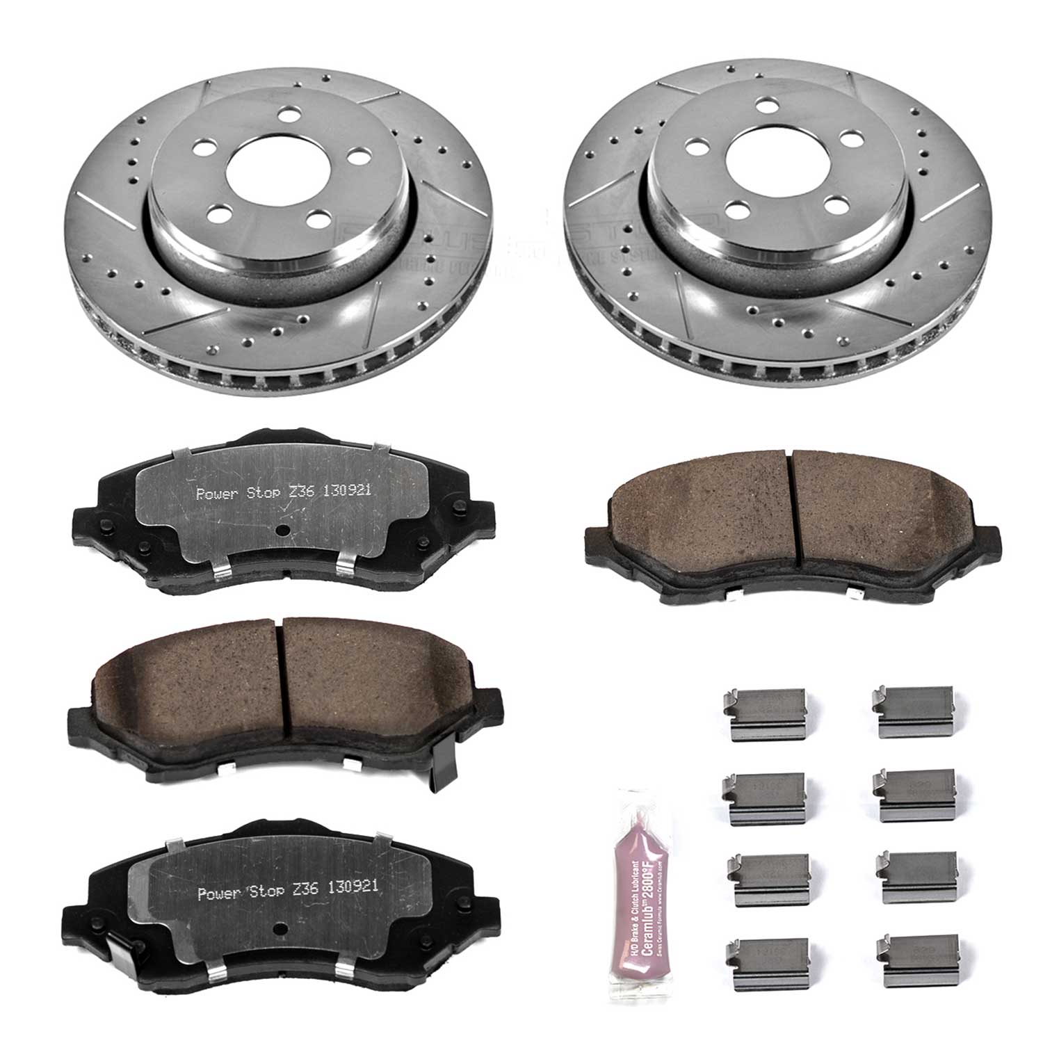Power Stop K1631-36 Z36 Severe-Duty Truck And Tow 1-Click Brake Kit (Front) for 2007-2012 Dodge Nitro product image