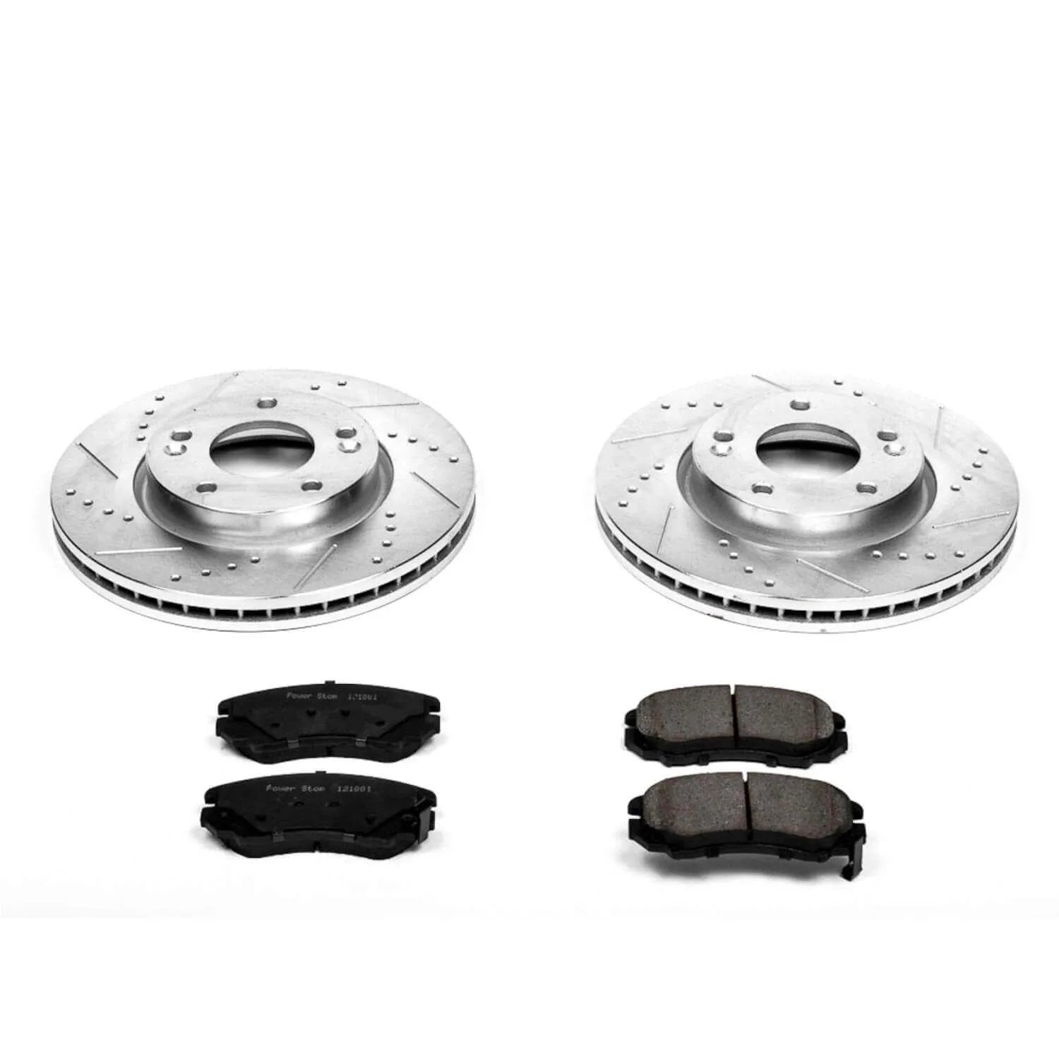 Power Stop K165 - Z23 Evolution Sport Performance 1-Click Brake Kit With Hardware (Front)