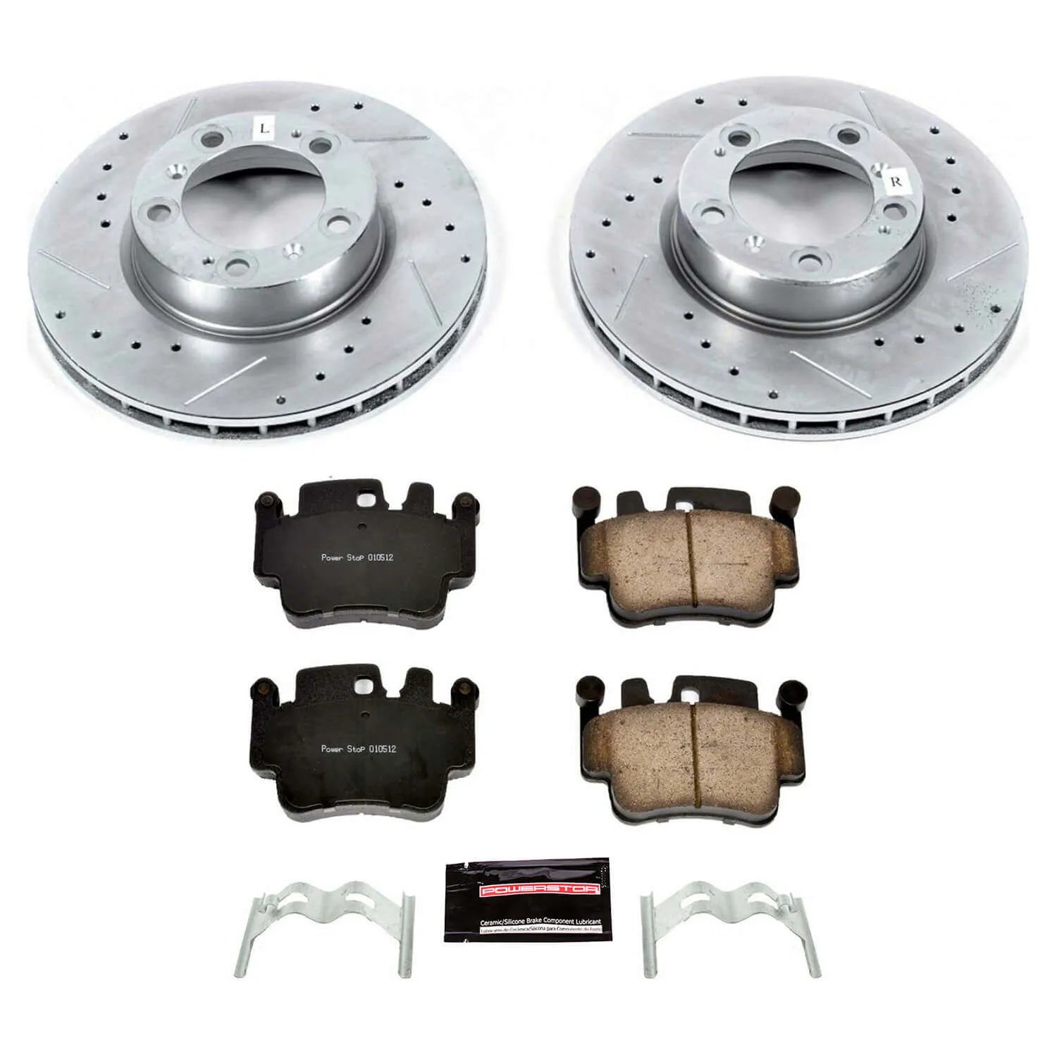 Power Stop K1698 - Z23 Evolution Sport Performance 1-Click Brake Kit (Front)