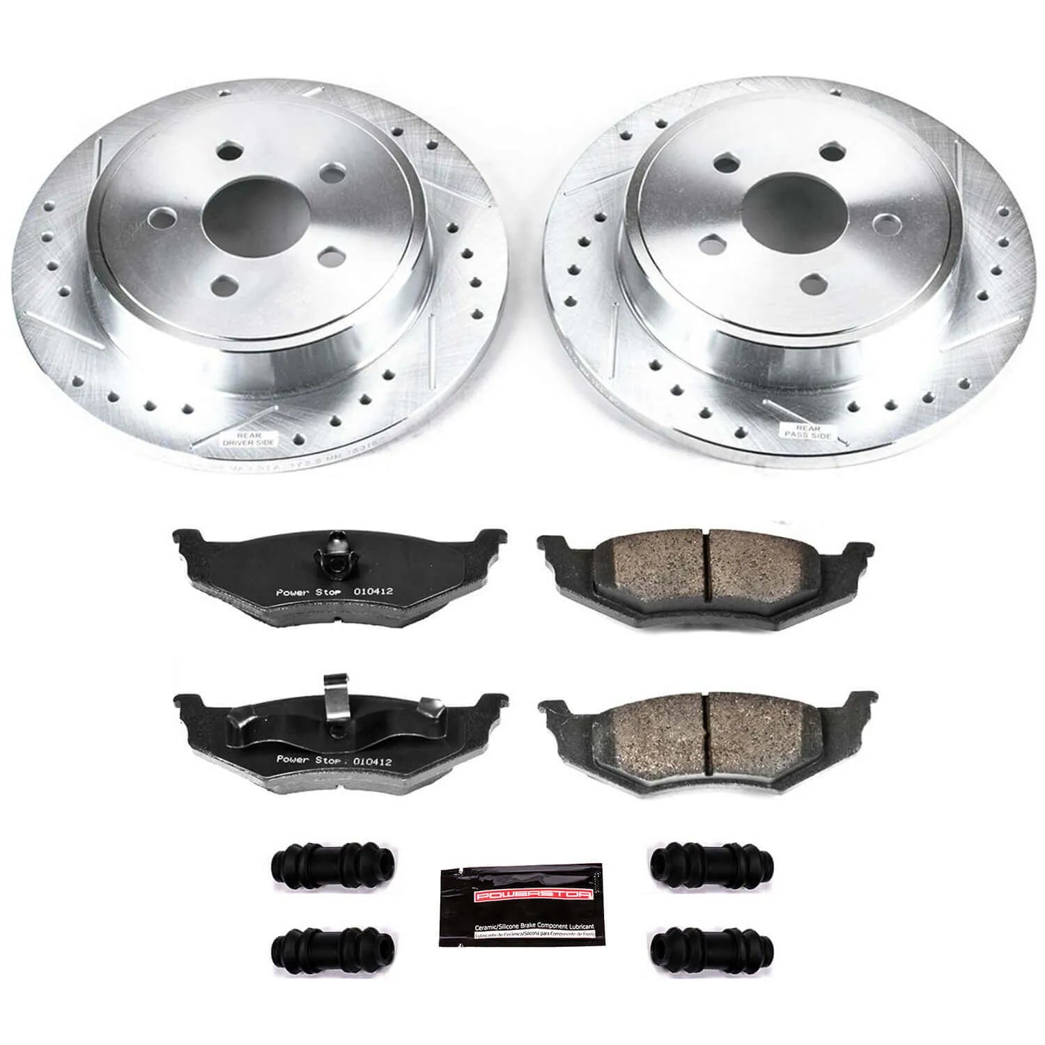 Power Stop K1709 - Z23 Evolution Sport Performance 1-Click Brake Kit (Rear)