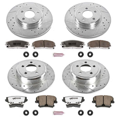Power Stop K1715-26 Z26 Extreme Street Warrior 1-Click Brake Kit (Front And Rear) for 2005-2023 Chrysler 300 product image