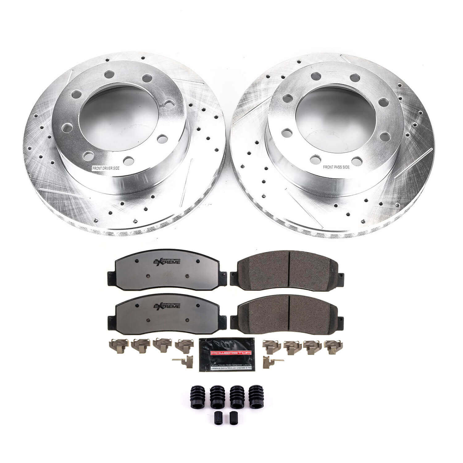 Power Stop K1781-36 Z36 Severe-Duty Truck And Tow 1-Click Brake Kit (Front) for 2005-2012 Ford F-250 Super Duty - product image