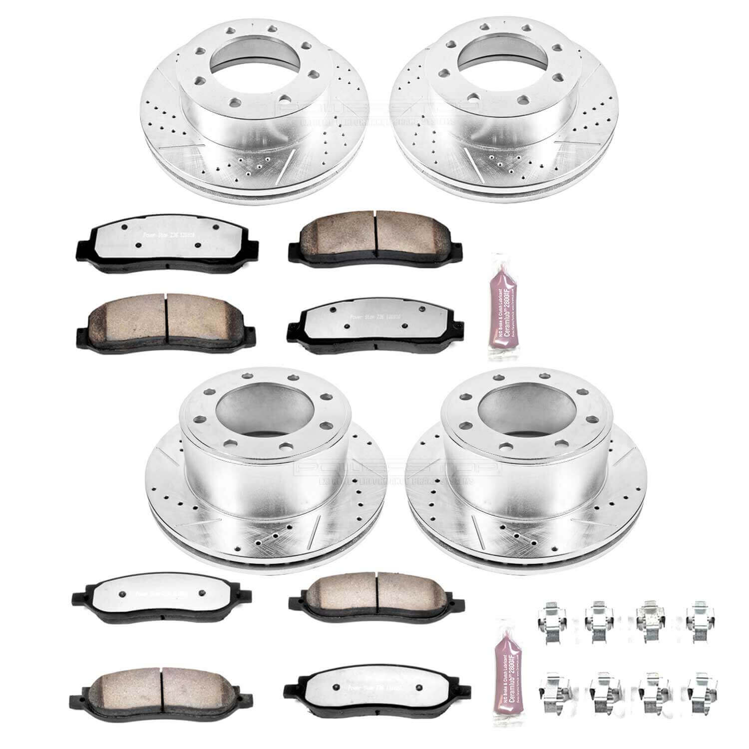 Power Stop K1782-36 Z36 Severe-Duty Truck And Tow 1-Click Brake Kit (Front And Rear) for 2005-2007 Ford F-250 Super Duty 4 Wheel Drive product image