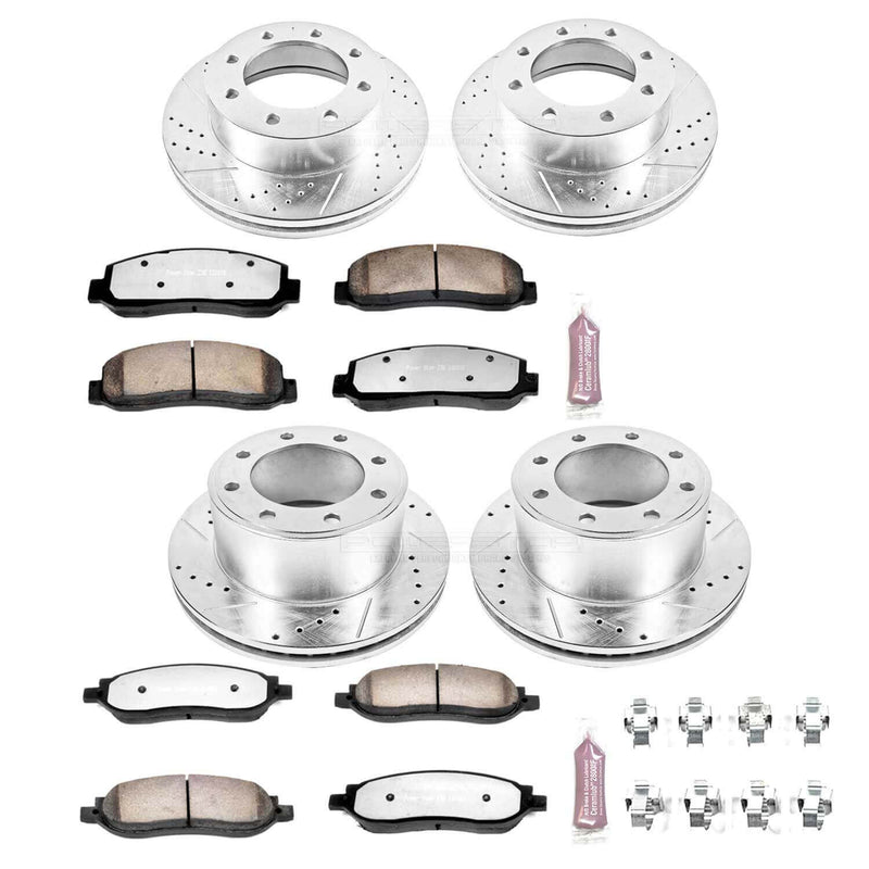 Power Stop K1782-36 Z36 Severe-Duty Truck And Tow 1-Click Brake Kit (Front And Rear) for 2005-2007 Ford F-250 Super Duty 4 Wheel Drive product image