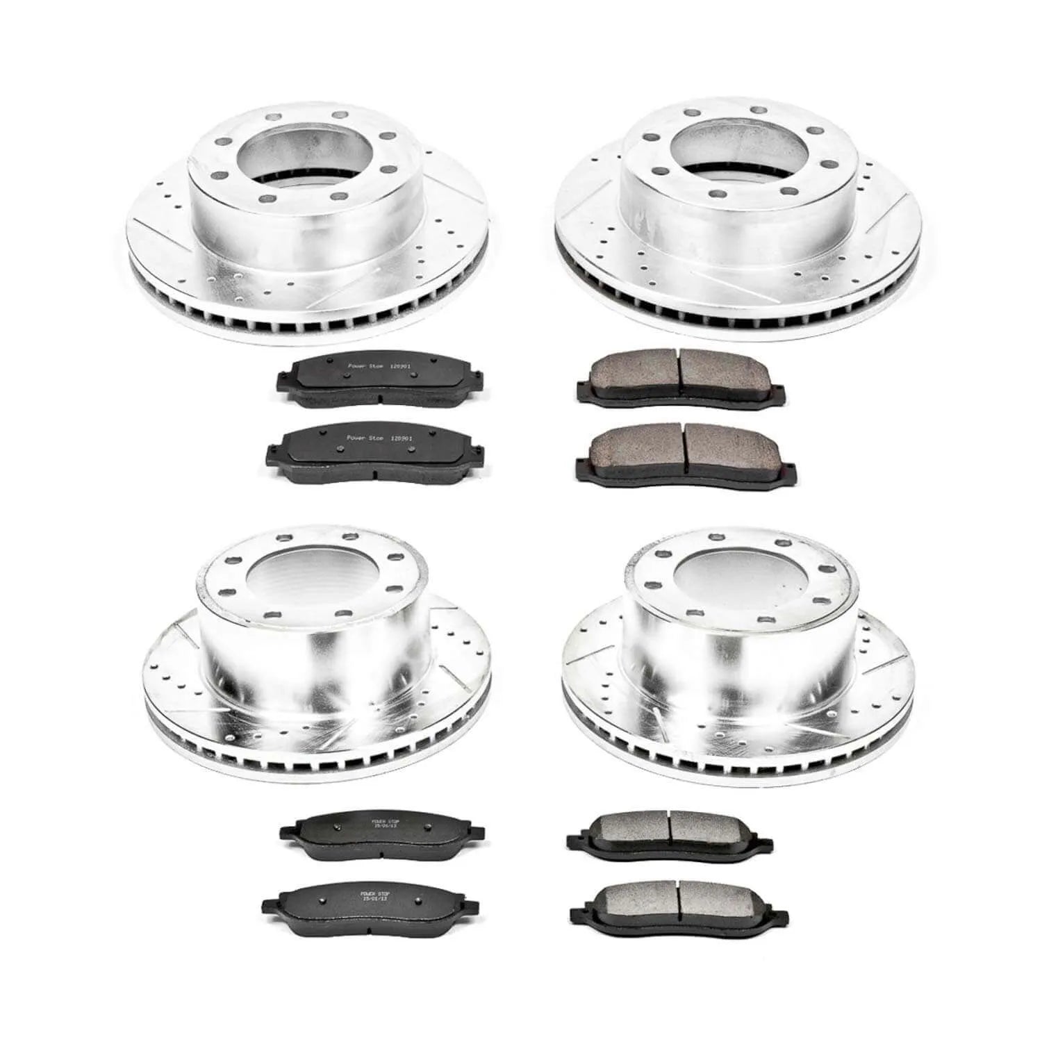 Power Stop K1782 - Z23 Evolution Sport Performance 1-Click Brake Kit With Hardware (Front And Rear)