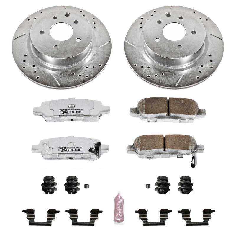 Power Stop K179-26 Z26 Extreme Street Warrior 1-Click Brake Kit (Rear) for 2005-2014 INFINITI G25 product image