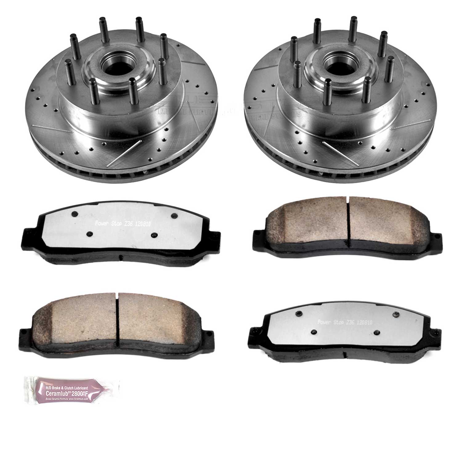 Power Stop K1796-36 Z36 Severe-Duty Truck And Tow 1-Click Brake Kit (Front) for 2005-2007 Ford F-250 Super Duty product image