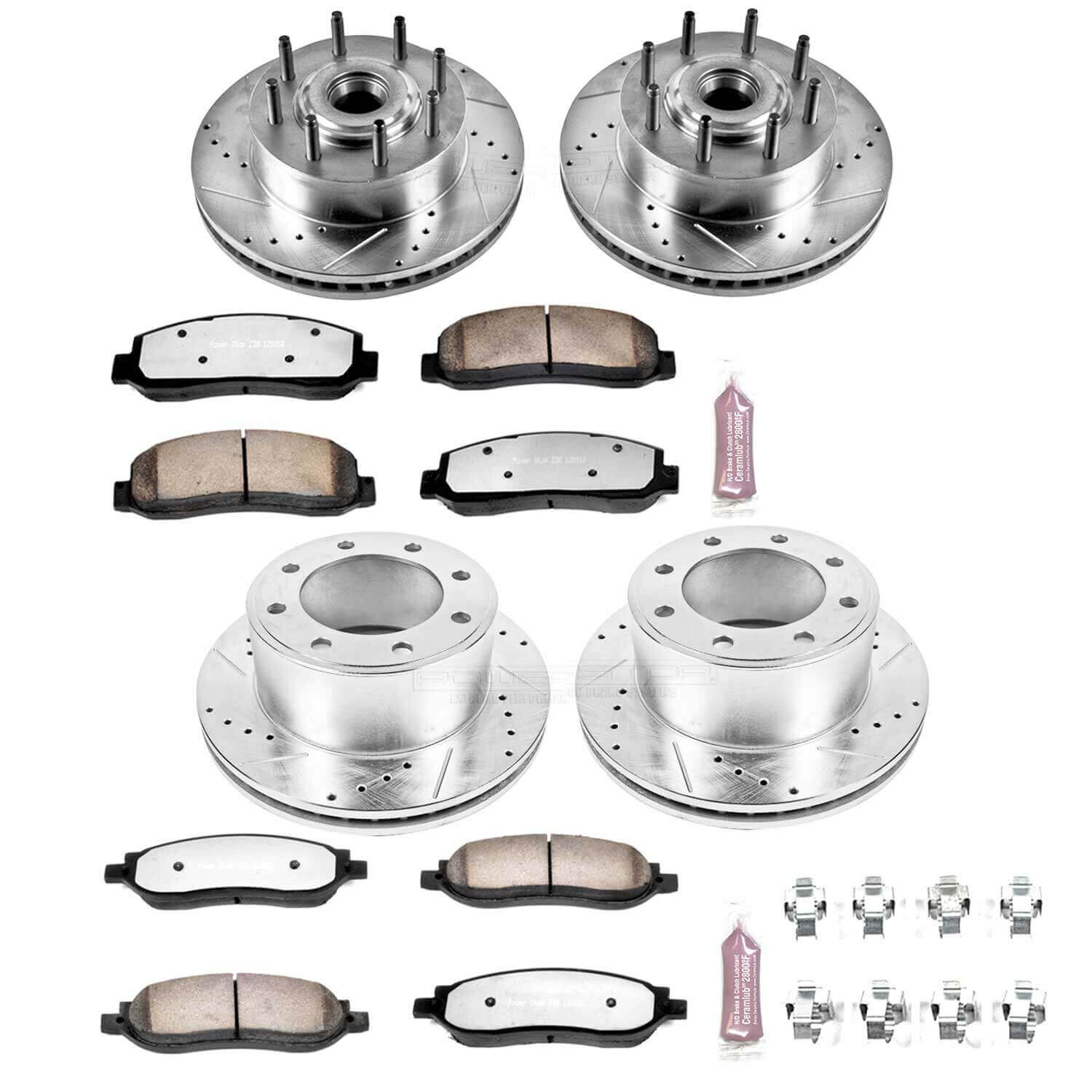Power Stop K1797-36 Z36 Severe-Duty Truck And Tow 1-Click Brake Kit (Front And Rear) for 2005-2007 Ford F-250 Super Duty Rear Wheel Drive product image