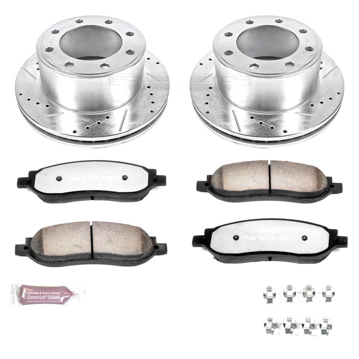 Power Stop K1799-36 Z36 Severe-Duty Truck And Tow 1-Click Brake Kit (Rear) for 2005-2007 Ford F-250 Super Duty product image