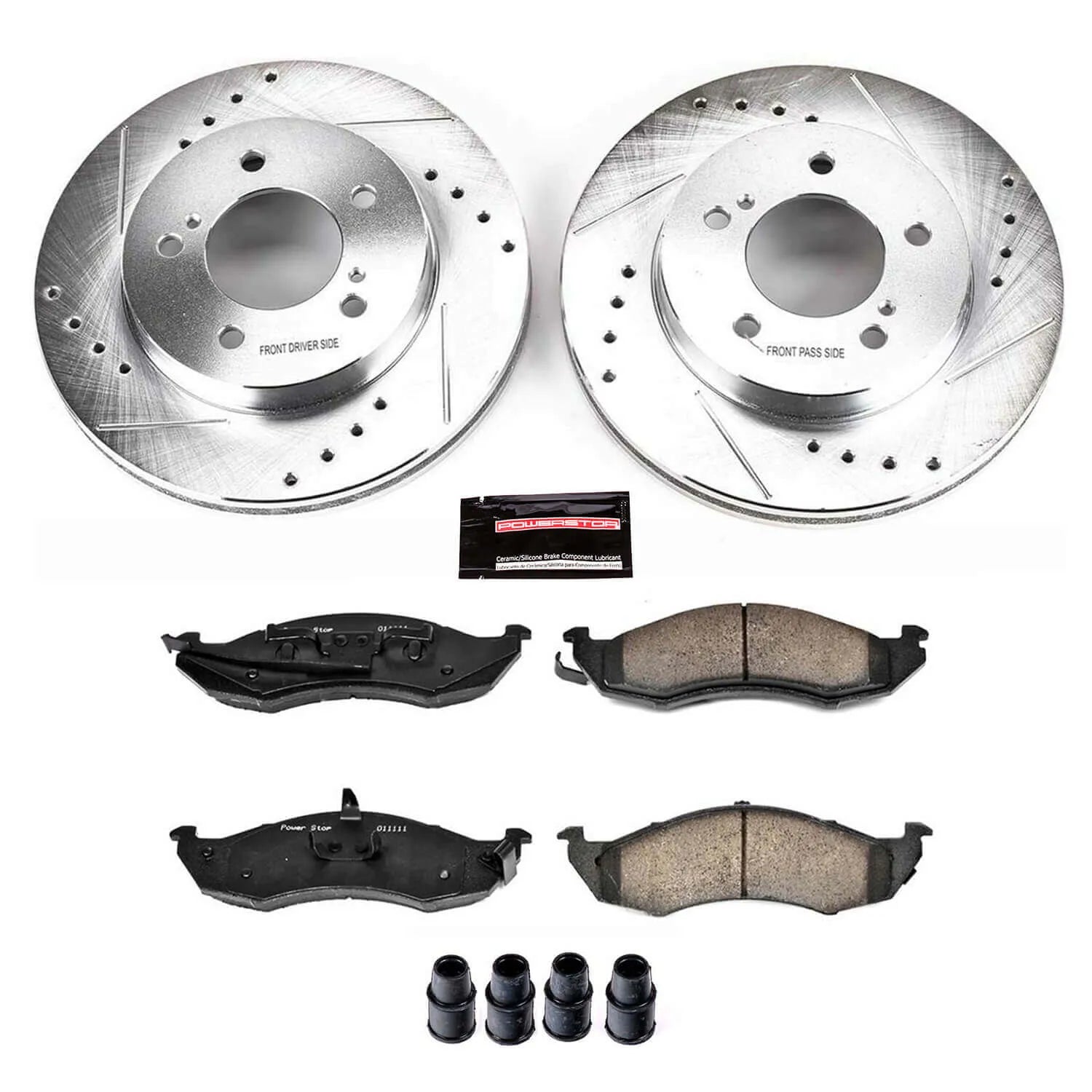 Power Stop K1823 - Z23 Evolution Sport Performance 1-Click Brake Kit With Hardware (Front)