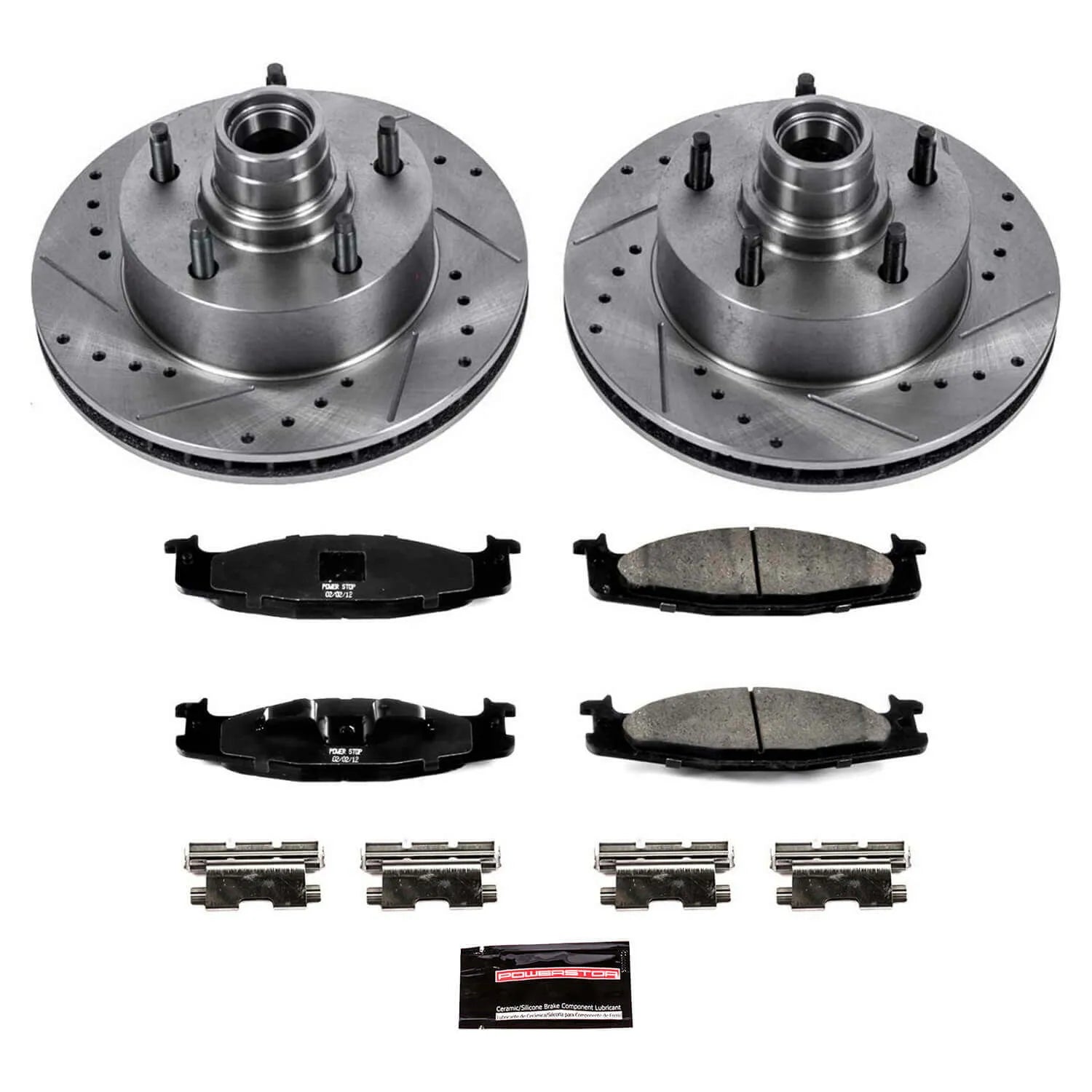 Power Stop K1831 - Z23 Evolution Sport Performance 1-Click Brake Kit With Hardware (Front)