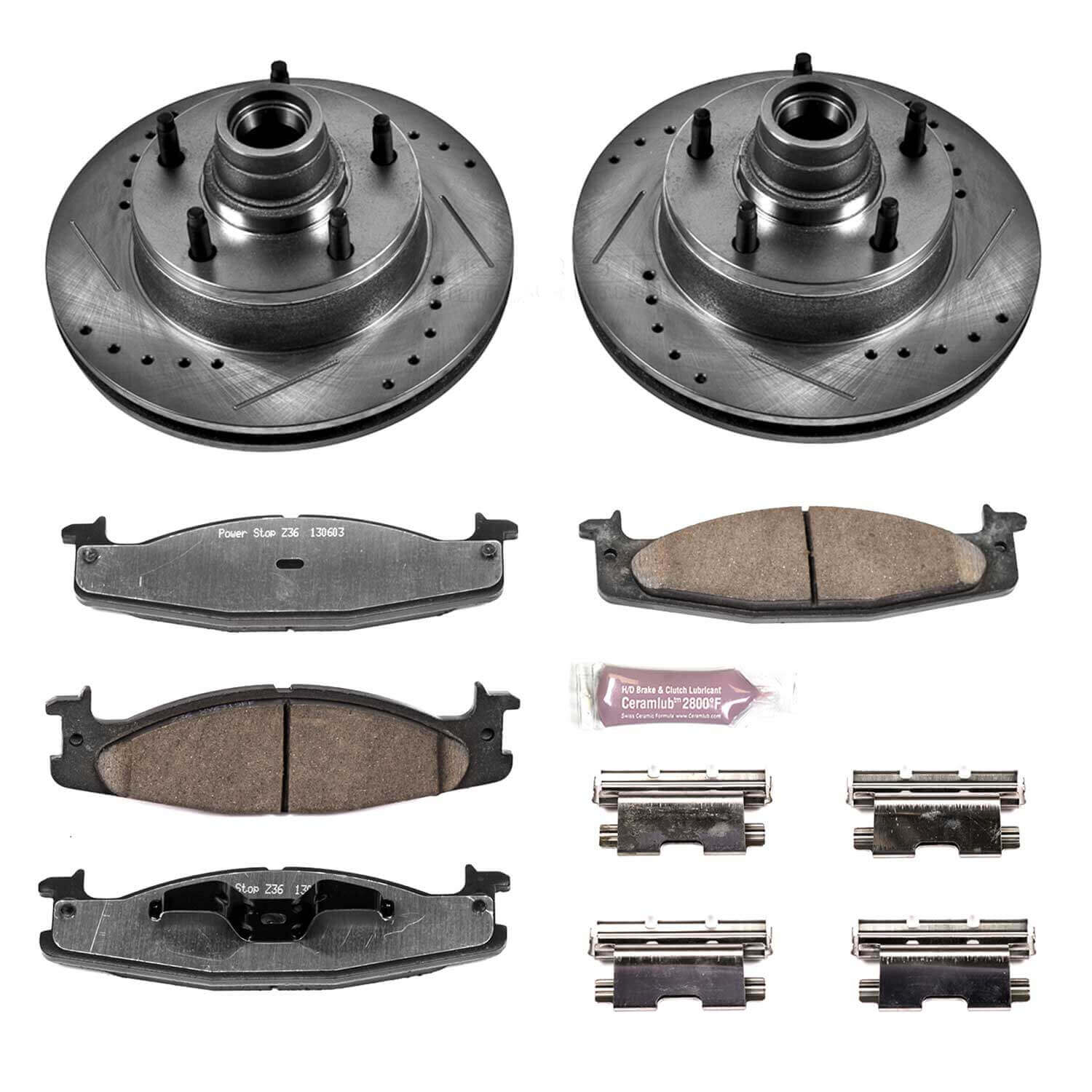 Power Stop K1832-36 Z36 Severe-Duty Truck And Tow 1-Click Brake Kit (Front) for 1994-2003 Ford E-150 product image