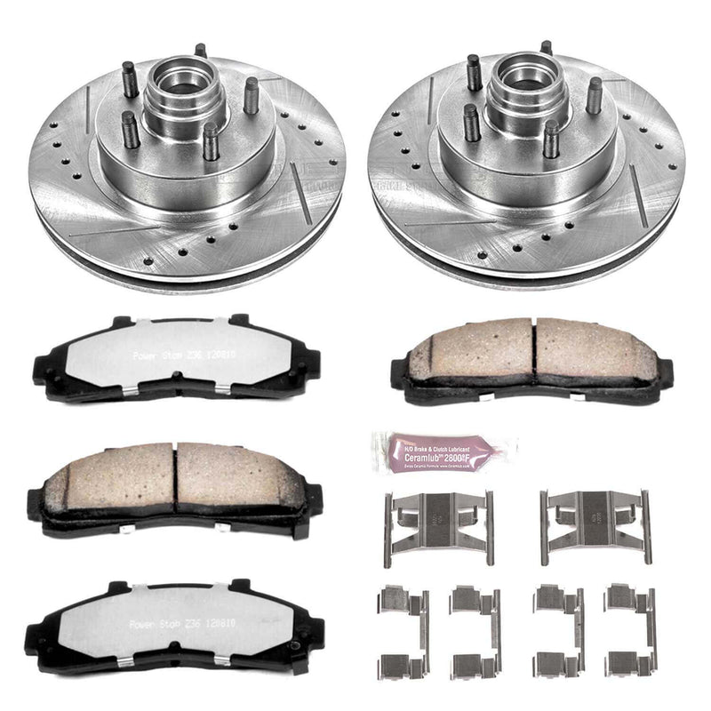 Power Stop K1854-36 Z36 Severe-Duty Truck And Tow 1-Click Brake Kit (Front) for 1995-2002 Ford Explorer product image