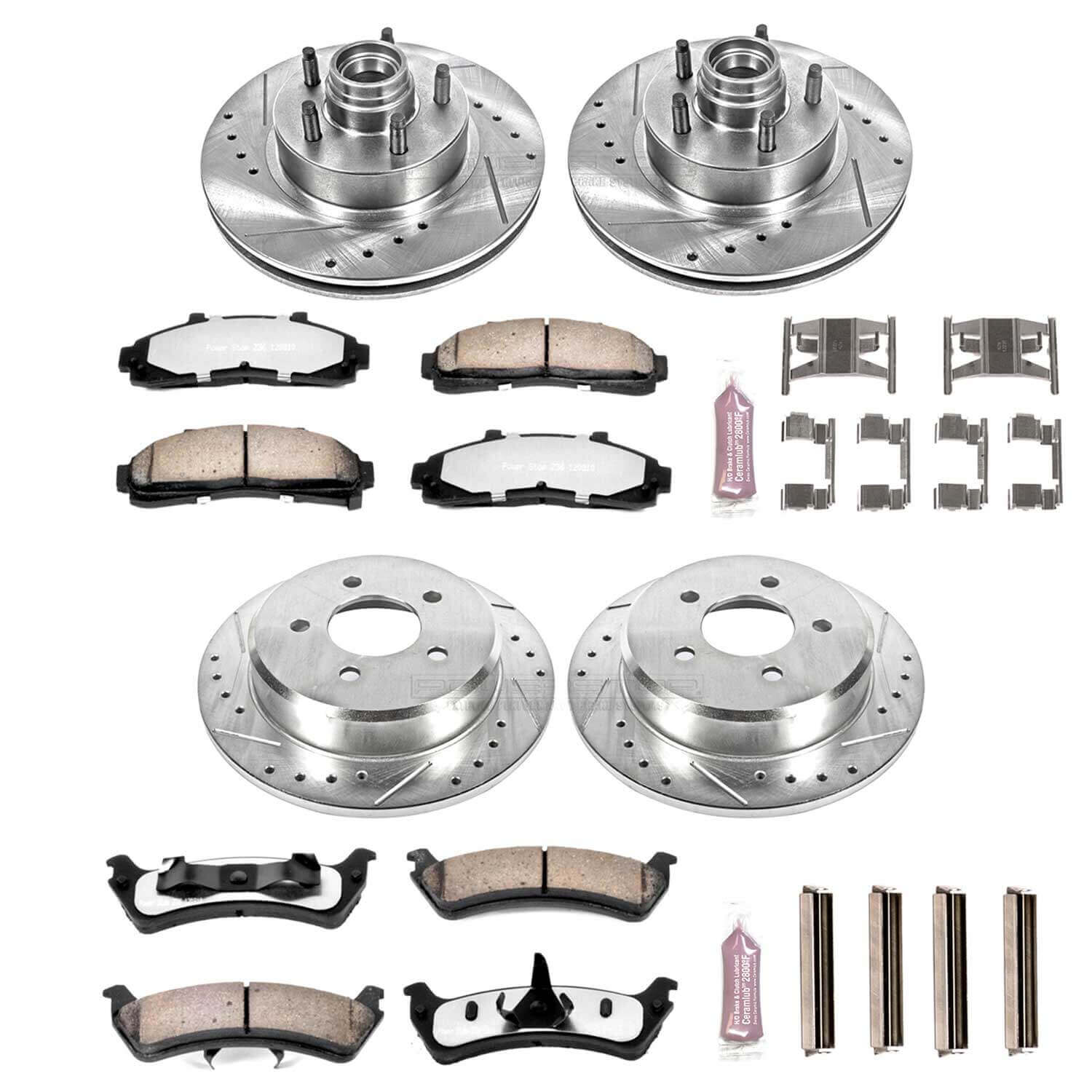 Power Stop K1855-36 Z36 Severe-Duty Truck And Tow 1-Click Brake Kit (Front And Rear) for 1995-2002 Ford Explorer product image