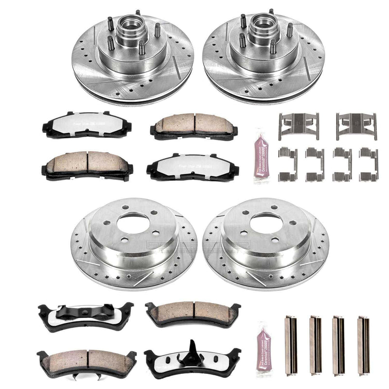 Power Stop K1855-36 Z36 Severe-Duty Truck And Tow 1-Click Brake Kit (Front And Rear) for 1995-2002 Ford Explorer product image