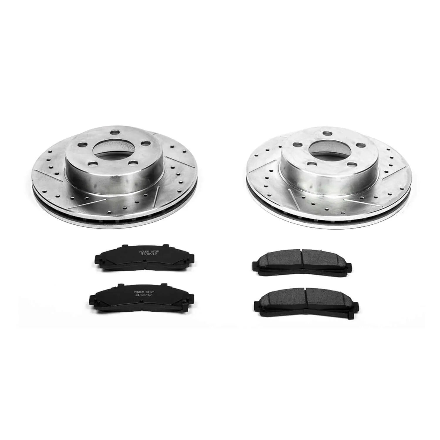 Power Stop K1860 - Z23 Evolution Sport Performance 1-Click Brake Kit With Hardware (Front)