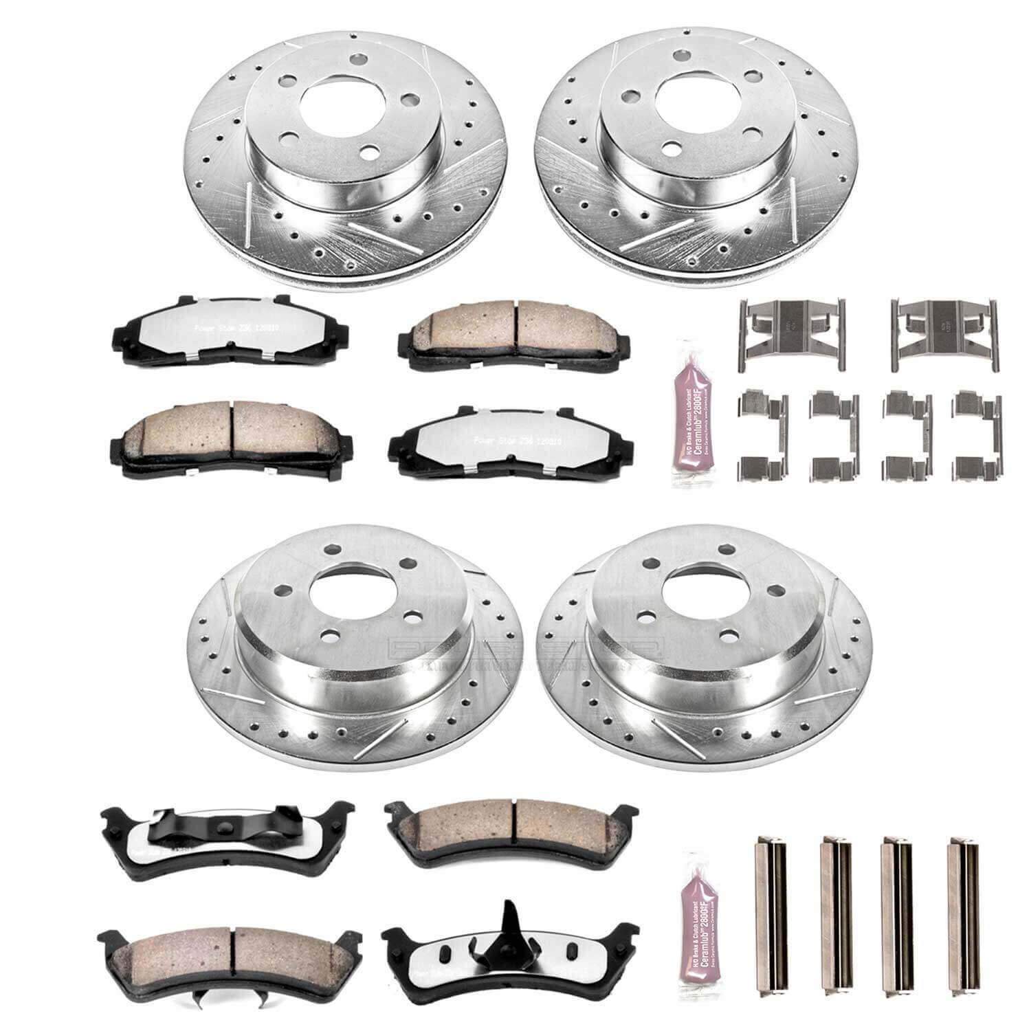 Power Stop K1861-36 Z36 Severe-Duty Truck And Tow 1-Click Brake Kit (Front And Rear) for 1995-2001 Ford Explorer 4 product image