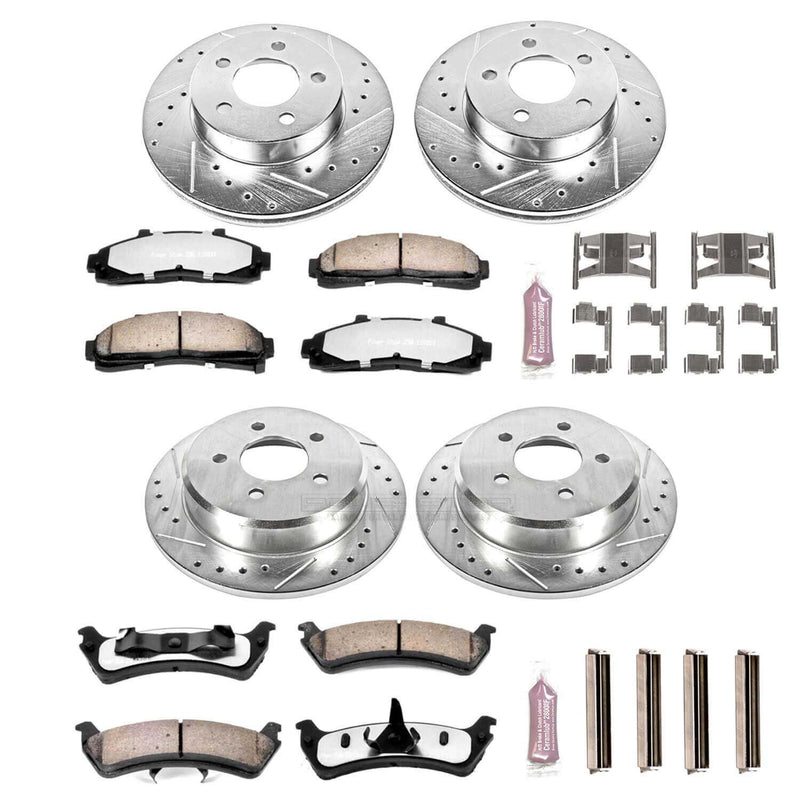 Power Stop K1861-36 Z36 Severe-Duty Truck And Tow 1-Click Brake Kit (Front And Rear) for 1995-2001 Ford Explorer 4 product image