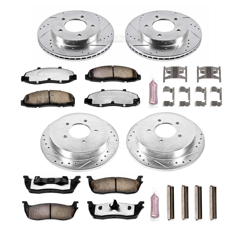 Power Stop K1867-36 Z36 Severe-Duty Truck And Tow 1-Click Brake Kit (Front And Rear) for 1999-2000 Ford F-150 product image