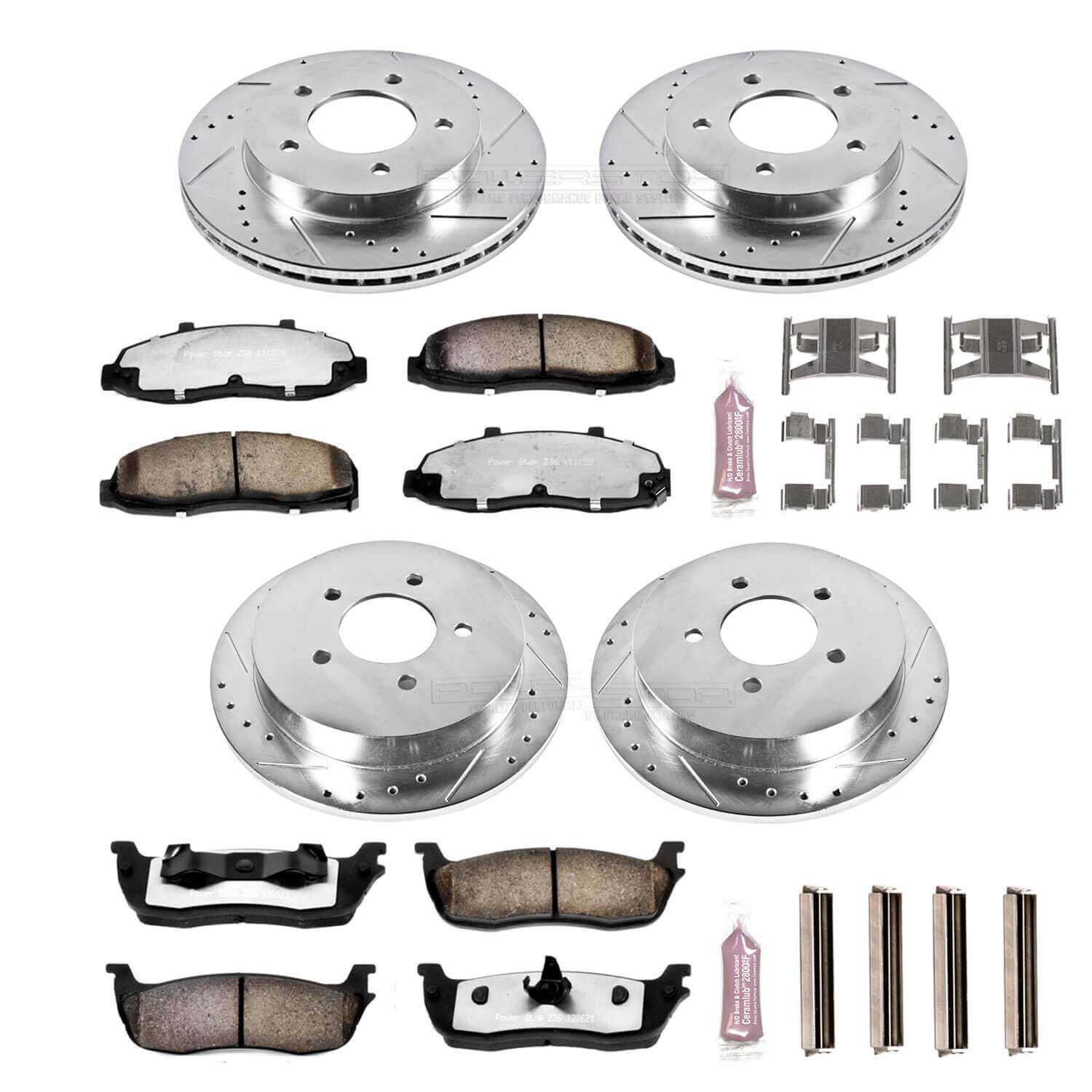 Power Stop K1868-36 Z36 Severe-Duty Truck And Tow 1-Click Brake Kit (Front And Rear) for 2000-2004 Ford F-150 product image