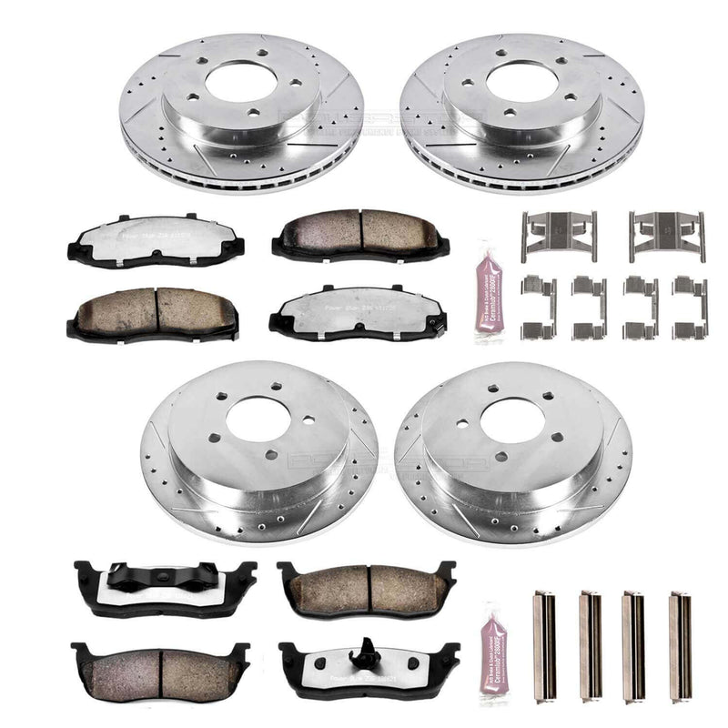 Power Stop K1868-36 Z36 Severe-Duty Truck And Tow 1-Click Brake Kit (Front And Rear) for 2000-2004 Ford F-150 product image